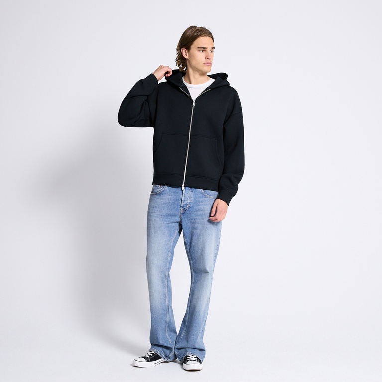 Boxy scuba zip hoodie "Stan"